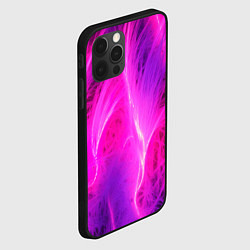 Чехол для iPhone 12 Pro Pink abstract texture, цвет: 3D-черный — фото 2
