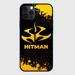 Чехол для iPhone 12 Pro Hitman - gold gradient, цвет: 3D-черный