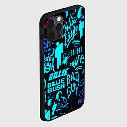 Чехол для iPhone 12 Pro Billie Eilish neon pattern, цвет: 3D-черный — фото 2