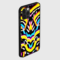 Чехол для iPhone 12 Pro Abstract mirrow pattern - neural network, цвет: 3D-черный — фото 2