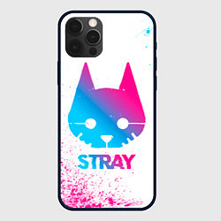 Чехол для iPhone 12 Pro Stray neon gradient style, цвет: 3D-черный