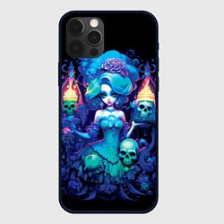 Чехол для iPhone 12 Pro Сказочная ведьма с черепами, цвет: 3D-черный