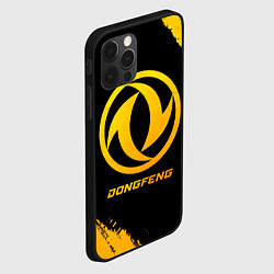 Чехол для iPhone 12 Pro Dongfeng - gold gradient, цвет: 3D-черный — фото 2