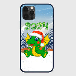 Чехол для iPhone 12 Pro Милый дракончик 2024 год, цвет: 3D-черный