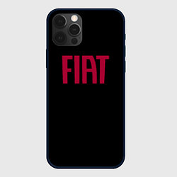 Чехол для iPhone 12 Pro Fiat sport auto brend, цвет: 3D-черный