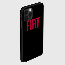 Чехол для iPhone 12 Pro Fiat sport auto brend, цвет: 3D-черный — фото 2
