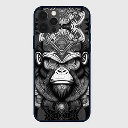 Чехол для iPhone 12 Pro Кинг Конг король обезьян на фоне созвездия, цвет: 3D-черный