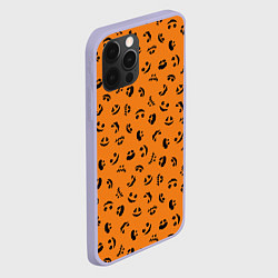 Чехол для iPhone 12 Pro Тыквенный узор, цвет: 3D-светло-сиреневый — фото 2