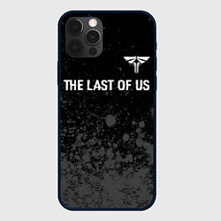 Чехол для iPhone 12 Pro The Last Of Us glitch на темном фоне посередине, цвет: 3D-черный