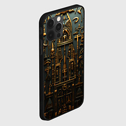 Чехол для iPhone 12 Pro Паттерн в древне-египетском стиле, цвет: 3D-черный — фото 2
