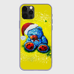 Чехол для iPhone 12 Pro Плюшевый Санта Клаус, цвет: 3D-светло-сиреневый