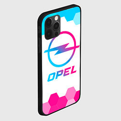 Чехол для iPhone 12 Pro Opel neon gradient style, цвет: 3D-черный — фото 2