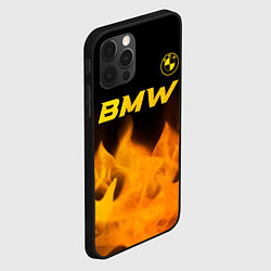 Чехол для iPhone 12 Pro BMW - gold gradient посередине, цвет: 3D-черный — фото 2