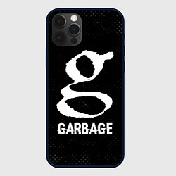 Чехол для iPhone 12 Pro Garbage glitch на темном фоне, цвет: 3D-черный