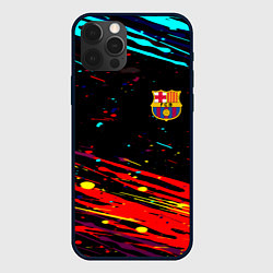 Чехол для iPhone 12 Pro Barcelona краски, цвет: 3D-черный