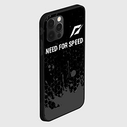 Чехол для iPhone 12 Pro Need for Speed glitch на темном фоне посередине, цвет: 3D-черный — фото 2
