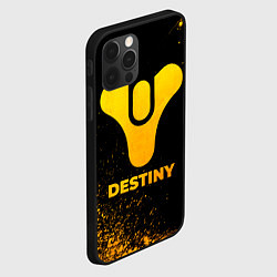 Чехол для iPhone 12 Pro Destiny - gold gradient, цвет: 3D-черный — фото 2