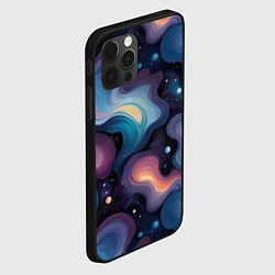 Чехол для iPhone 12 Pro Космические волны и звездная пыль, цвет: 3D-черный — фото 2