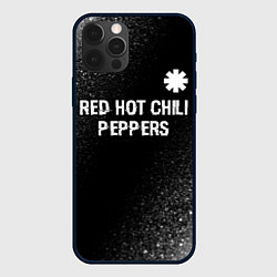 Чехол iPhone 12 Pro Red Hot Chili Peppers glitch на темном фоне посере