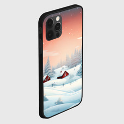 Чехол для iPhone 12 Pro Погружение в зимнюю атмосферу, цвет: 3D-черный — фото 2