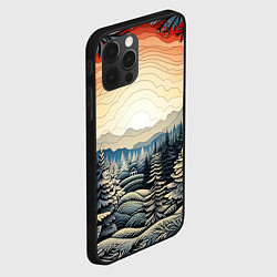 Чехол для iPhone 12 Pro Искрящиеся снежинки в вальсе волшебства, цвет: 3D-черный — фото 2