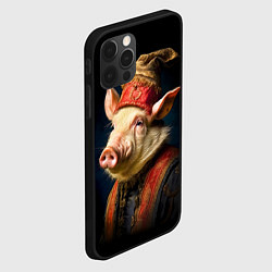 Чехол для iPhone 12 Pro Знатный боров 19 век, цвет: 3D-черный — фото 2