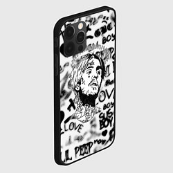 Чехол для iPhone 12 Pro Lil peep автограф, цвет: 3D-черный — фото 2