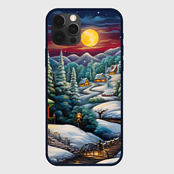 Чехол для iPhone 12 Pro Загадочный Новый год, цвет: 3D-черный