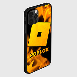 Чехол для iPhone 12 Pro Roblox - gold gradient, цвет: 3D-черный — фото 2