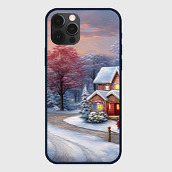 Чехол для iPhone 12 Pro Волшебство зимней природы, цвет: 3D-черный