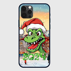 Чехол для iPhone 12 Pro Зеленый летун, цвет: 3D-черный