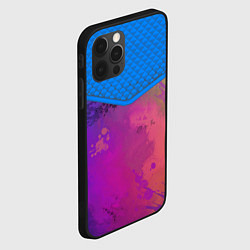 Чехол для iPhone 12 Pro Кляксы и цветной туман, цвет: 3D-черный — фото 2
