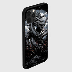 Чехол для iPhone 12 Pro Дракон ярких фейерверков 2024, цвет: 3D-черный — фото 2