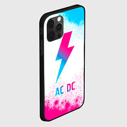 Чехол для iPhone 12 Pro AC DC neon gradient style, цвет: 3D-черный — фото 2