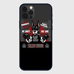 Чехол для iPhone 12 Pro Плохая собака, цвет: 3D-черный
