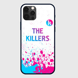 Чехол iPhone 12 Pro The Killers neon gradient style посередине