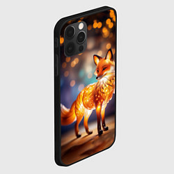 Чехол для iPhone 12 Pro Декоративная оранжевая статуэтка лисы, цвет: 3D-черный — фото 2