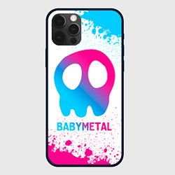 Чехол для iPhone 12 Pro Babymetal neon gradient style, цвет: 3D-черный