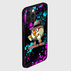 Чехол для iPhone 12 Pro Chicken gun - neon, цвет: 3D-черный — фото 2