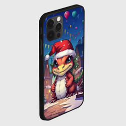 Чехол для iPhone 12 Pro Маленький милый дракон 2024, цвет: 3D-черный — фото 2