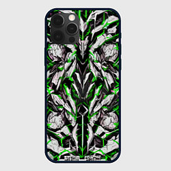 Чехол для iPhone 12 Pro Зелёная кибернетическая броня, цвет: 3D-черный