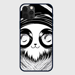 Чехол для iPhone 12 Pro Анимэ котик, цвет: 3D-черный