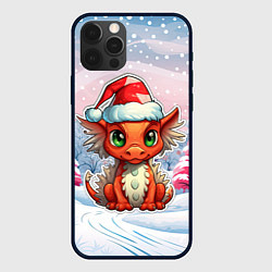 Чехол для iPhone 12 Pro Символ нового 2024 года, цвет: 3D-черный