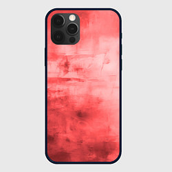 Чехол для iPhone 12 Pro Красный гранж, цвет: 3D-черный