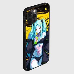 Чехол для iPhone 12 Pro Ребекка и Киберпанк, цвет: 3D-черный — фото 2