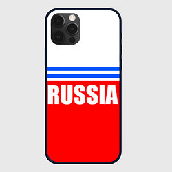 Чехол для iPhone 12 Pro Russia - classic, цвет: 3D-черный