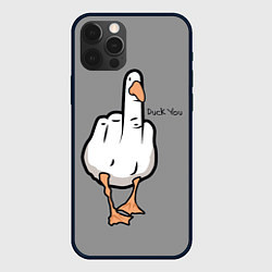 Чехол для iPhone 12 Pro Duck you, цвет: 3D-черный