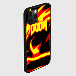 Чехол для iPhone 12 Pro Doom eternal fire storm, цвет: 3D-черный — фото 2