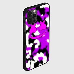 Чехол для iPhone 12 Pro Marshmello camo, цвет: 3D-черный — фото 2