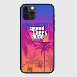Чехол для iPhone 12 Pro GTA 6 official, цвет: 3D-черный